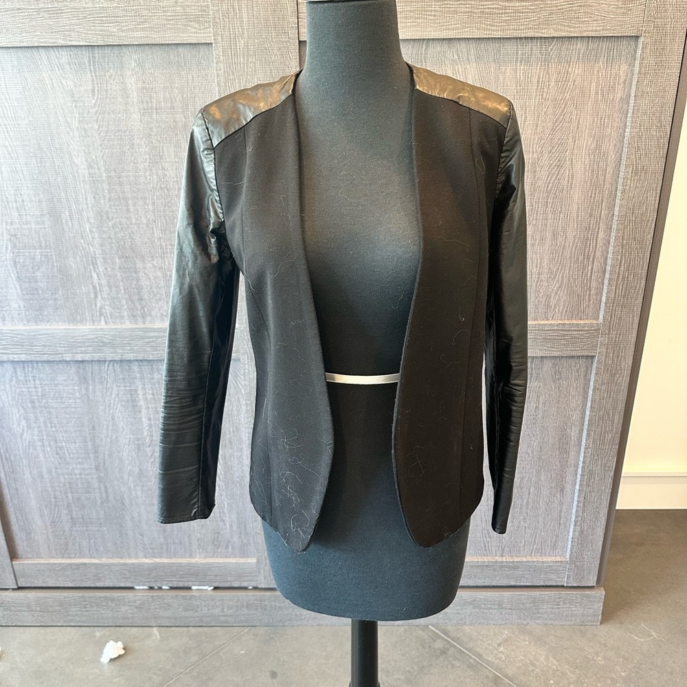 H&M blazer. Faux leather sleeves. Stunning!